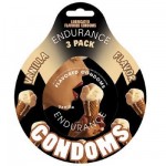 Endurance Flavored 3pk Condoms-vanilla