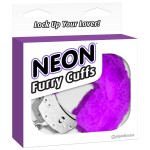 Neon Furry Cuffs Purple